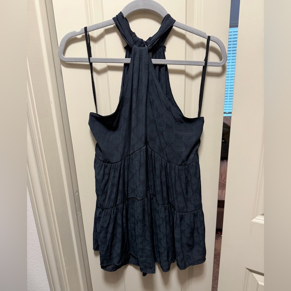 NWOT Anthropologie Elegant Navy Sleeveless Top